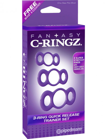 Набор из трех эрекционных колец 3-Ring Quick Release Trainer