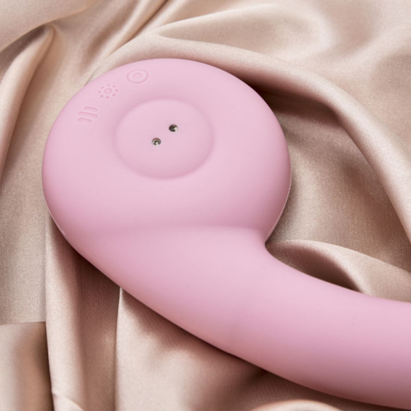 Розовый вибростимулятор точки G с нагревом Bendable Heating G-Spot Vibrator Розовый вибростимулятор точки G с нагревом Bendable Heating G-Spot Vibrator