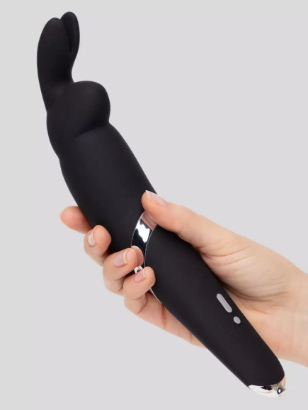 Черный вибратор Rabbit Rechargeable Wand Vibrator - 26,7 см. Черный вибратор Rabbit Rechargeable Wand Vibrator - 26,7 см.