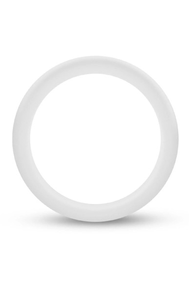 Белое люминесцентное эрекционное кольцо Silicone Glo Cock Ring Белое люминесцентное эрекционное кольцо Silicone Glo Cock Ring