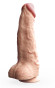 Телесный гигантский фаллоимитатор с присоской - 42 см. Телесный гигантский фаллоимитатор с присоской - 42 см.