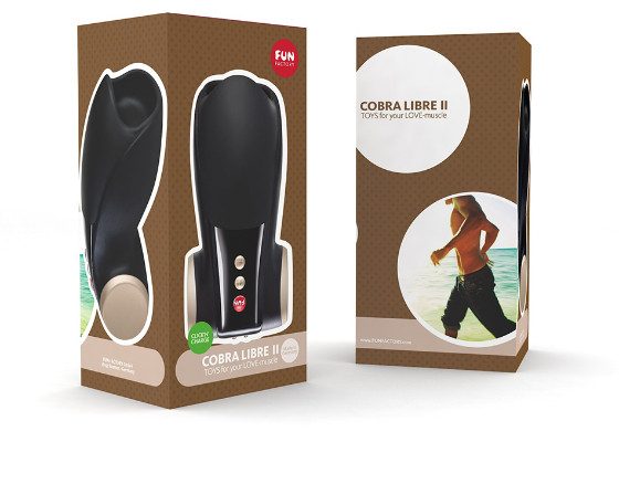 Чёрный вибромастурбатор Cobra Libre 2 Чёрный вибромастурбатор Cobra Libre 2