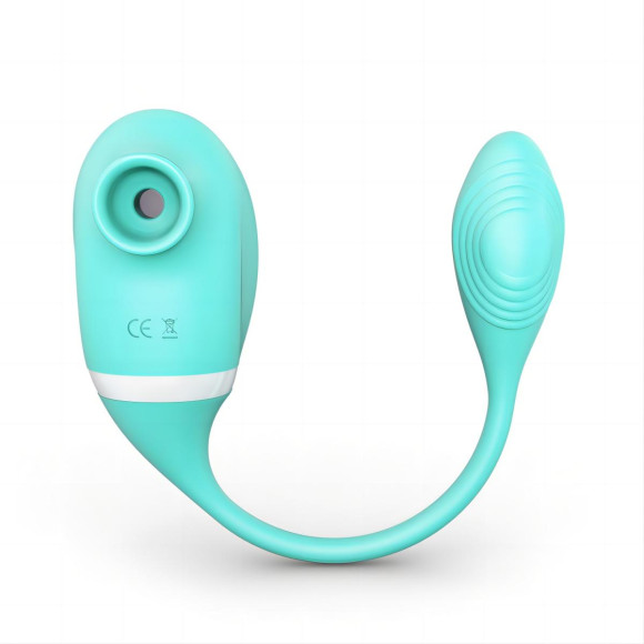 Мятный вакуумный вибростимулятор Tadpole Vibrating Dual Stimulation с виброхвостиком Мятный вакуумный вибростимулятор Tadpole Vibrating Dual Stimulation с виброхвостиком