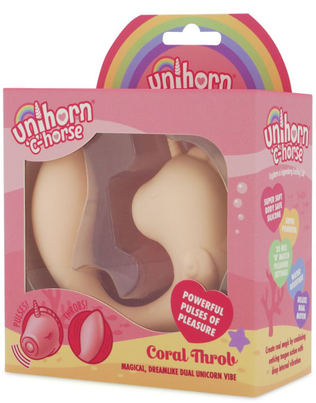 Нежно-розовый С-образный вибромассажер C Horse Coral Throb с режимом пульсации Нежно-розовый С-образный вибромассажер C Horse Coral Throb с режимом пульсации