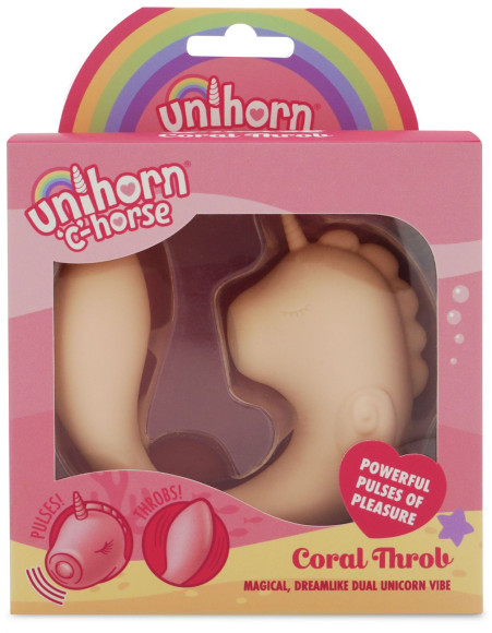 Нежно-розовый С-образный вибромассажер C Horse Coral Throb с режимом пульсации Нежно-розовый С-образный вибромассажер C Horse Coral Throb с режимом пульсации