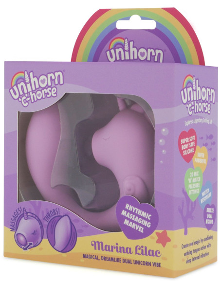 Сиреневый С-образный вибромассажер C Horse Marina Lilac с функцией пульсации Сиреневый С-образный вибромассажер C Horse Marina Lilac с функцией пульсации