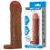 Коричневая насадка-удлинитель на пенис Bunion - 16,5 см. Коричневая насадка-удлинитель на пенис Bunion - 16,5 см.