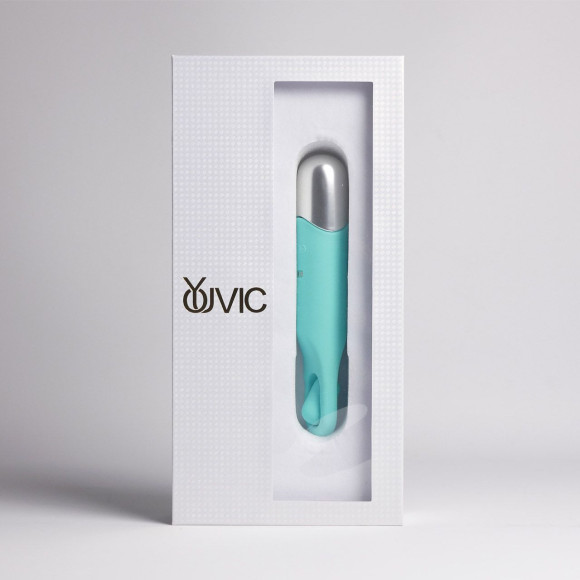 Бирюзовая многофункциональная вибропуля с щеточкой Бирюзовая многофункциональная вибропуля с щеточкой