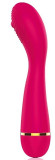 Малиновый изогнутый ребристый вибромассажер с 20 режимами вибрации - 16 см. Малиновый изогнутый ребристый вибромассажер с 20 режимами вибрации - 16 см.