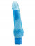 Голубой водонепроницаемый вибратор JELLY JOY ROUGH RIDGES MULTISPEED VIBE - 18 см.