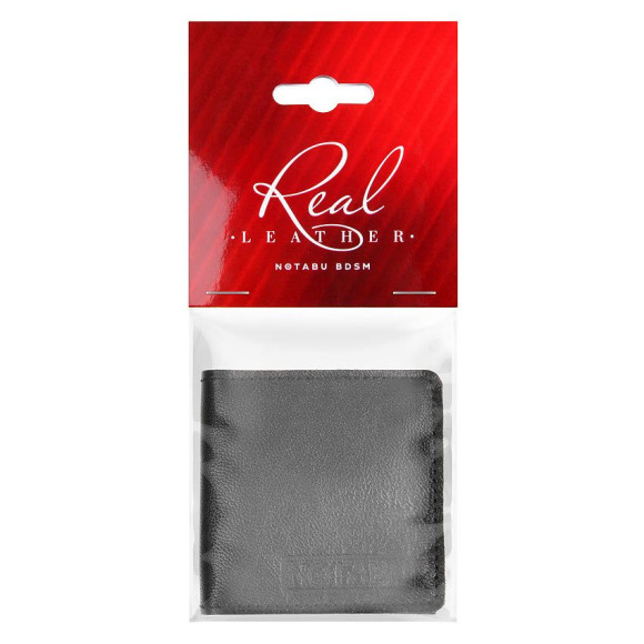 Черный кожаный кондомхолдер Notabu Черный кожаный кондомхолдер Notabu