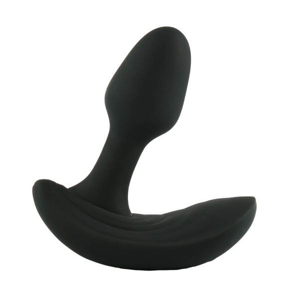 Черная вибропробка с функцией расширения и пультом ДУ Himeros Черная вибропробка с функцией расширения и пультом ДУ Himeros