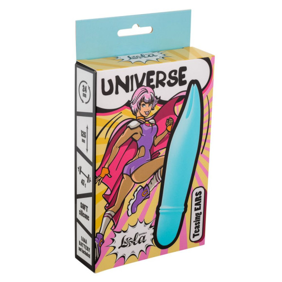 Голубой мини-вибратор Universe Teasing Ears - 12,5 см. Голубой мини-вибратор Universe Teasing Ears - 12,5 см.
