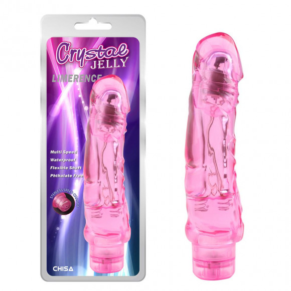 Розовый вибратор Crystal Jelly Limerence - 21,5 см. Розовый вибратор Crystal Jelly Limerence - 21,5 см.