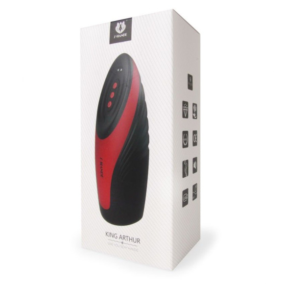 Черно-красный вибромастурбатор King Arthur Черно-красный вибромастурбатор King Arthur