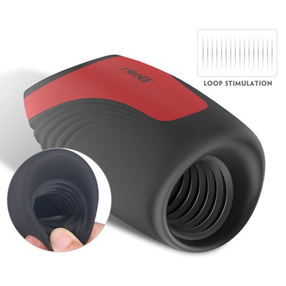 Черно-красный вибромастурбатор King Arthur Черно-красный вибромастурбатор King Arthur