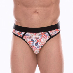 Мужские трусы-стринги с принтом в виде разноцветных ракушек