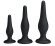 Набор из 3 силиконовых анальных пробок для начинающих Mini Anal Kit Набор из 3 силиконовых анальных пробок для начинающих Mini Anal Kit