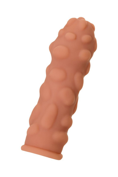 Телесная насадка на фаллос с крупными бугорками Extreme Sleeve 011 S-size - 12,7 см. Телесная насадка на фаллос с крупными бугорками Extreme Sleeve 011 S-size - 12,7 см.