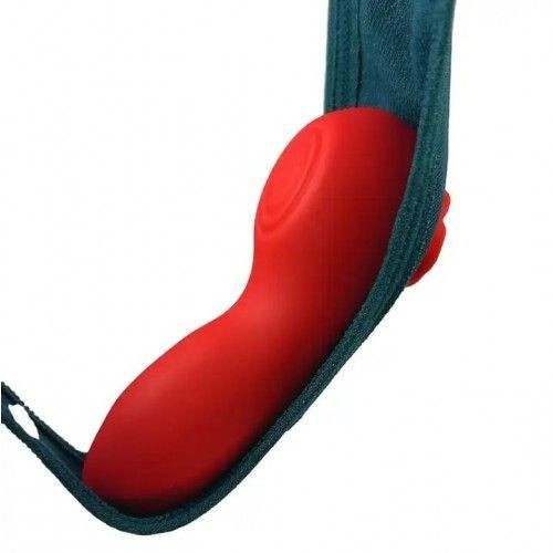 Красный вибратор в трусики Funtown Caleo с магнитным держателем-розой Красный вибратор в трусики Funtown Caleo с магнитным держателем-розой