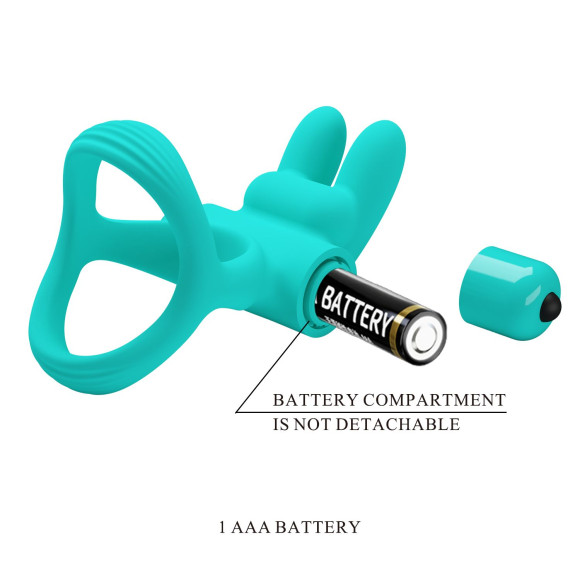 Бирюзовое эрекционное виброкольцо Passionate Dante Бирюзовое эрекционное виброкольцо Passionate Dante