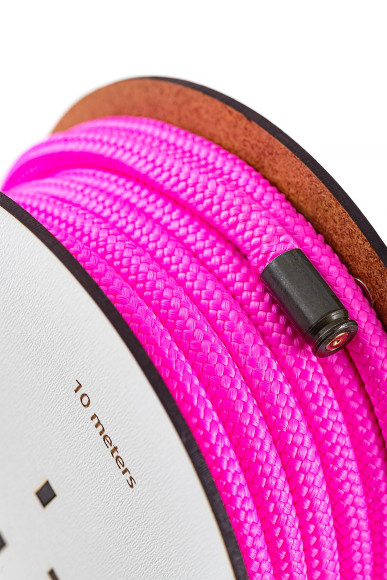 Розовая веревка для шибари на катушке - 10 м. Розовая веревка для шибари на катушке - 10 м.