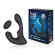 Черный силиконовый вибромассажер простаты с пультом ДУ Черный силиконовый вибромассажер простаты с пультом ДУ
