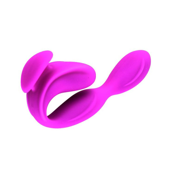 Перезаряжаемый вибромассажер с клиторальной стимуляцией - 21 см. Перезаряжаемый вибромассажер с клиторальной стимуляцией - 21 см.