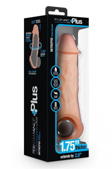 Телесная насадка-удлинитель Intrepid 9.25 Inch Realistic Penis Extender Sleeve - 23,5 см. Телесная насадка-удлинитель Intrepid 9.25 Inch Realistic Penis Extender Sleeve - 23,5 см.