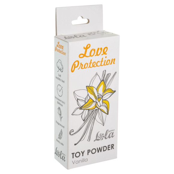 Пудра для игрушек Love Protection с ароматом ванили - 15 гр. Пудра для игрушек Love Protection с ароматом ванили - 15 гр.