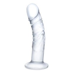 Стеклянный фаллоимитатор из стекла 7’’ Curved Realistic Glass Dildo With Veins - 15,9 см. Стеклянный фаллоимитатор из стекла 7’’ Curved Realistic Glass Dildo With Veins - 15,9 см.