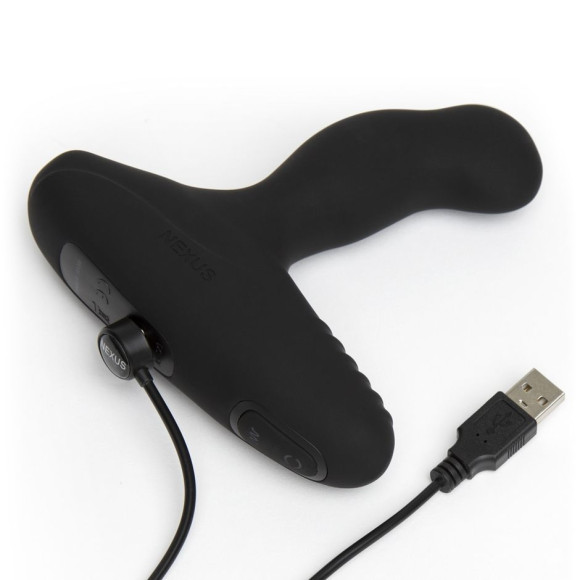 Чёрный массажер простаты NEXUS REVO INTENSE 2.0 с вращающейся головкой Чёрный массажер простаты NEXUS REVO INTENSE 2.0 с вращающейся головкой