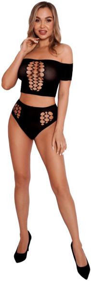 Оригинальный комплект с имитацией шнуровки: топ и трусики Оригинальный комплект с имитацией шнуровки: топ и трусики