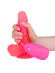 Розовый гелевый вибратор на присоске - 19,5 см. Розовый гелевый вибратор на присоске - 19,5 см.