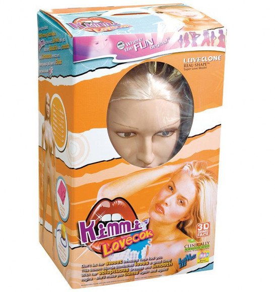 Надувная секс-кукла с 3D-личиком и вибрацией KIMI LOVECOK LOVEDOLL