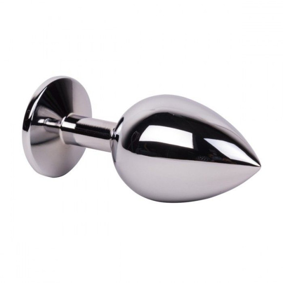 Большой стальной плаг с черным кристаллом Black Rave - 9,5 см. Большой стальной плаг с черным кристаллом Black Rave - 9,5 см.