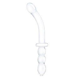 Изогнутый стеклянный фаллоимитатор 12’’ Girthy Ribbed G-Spot Glass Dildo With Handle Grip Double Ended - 30 см. Изогнутый стеклянный фаллоимитатор 12’’ Girthy Ribbed G-Spot Glass Dildo With Handle Grip Double Ended - 30 см.