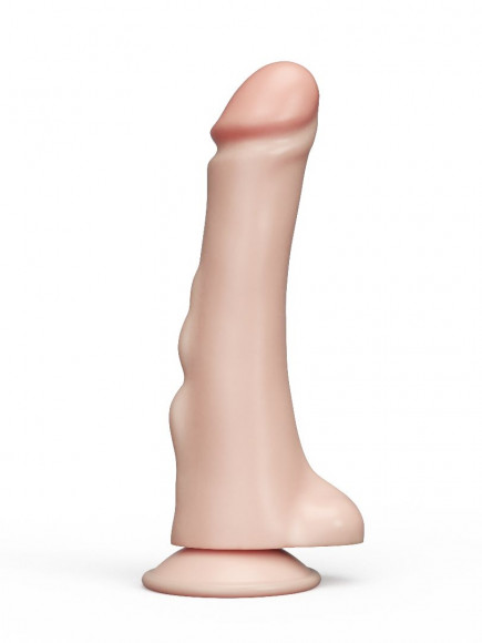 Фаллоимитатор REAL Standard с наплывами - 19,5 см. Фаллоимитатор REAL Standard с наплывами - 19,5 см.