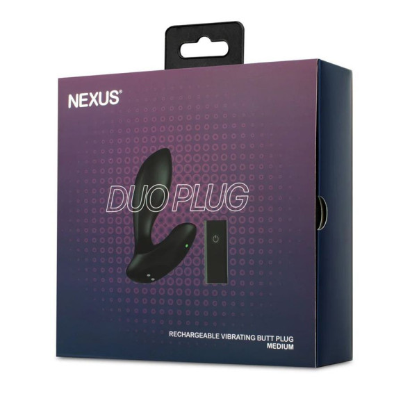 Черная анальная вибровтулка Nexus Duo Plug Medium Черная анальная вибровтулка Nexus Duo Plug Medium