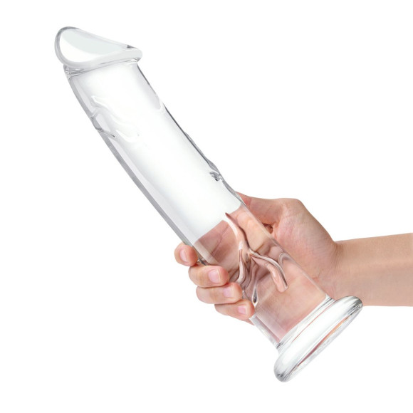 Большой стеклянный стимулятор 12’’ Glass Dildo With Veins & Flat Base - 28 см. Большой стеклянный стимулятор 12’’ Glass Dildo With Veins & Flat Base - 28 см.