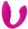 Ярко-розовый изогнутый вибромассажер Ярко-розовый изогнутый вибромассажер