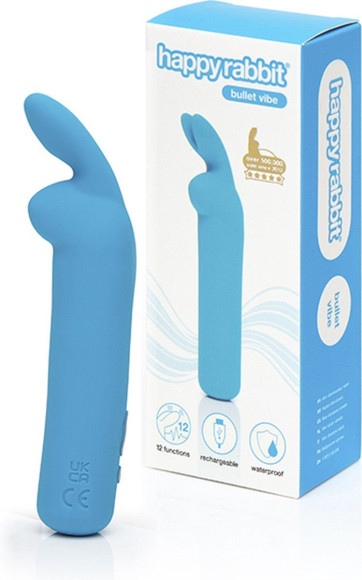 Голубая вибропуля с ушками Rechargeable Rabbit Ears Bullet Vibrator Голубая вибропуля с ушками Rechargeable Rabbit Ears Bullet Vibrator