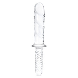 Стеклянный фаллоимитатор с рукоятью 11’’ Girthy Cock Double Ended With Handle - 28 см. Стеклянный фаллоимитатор с рукоятью 11’’ Girthy Cock Double Ended With Handle - 28 см.