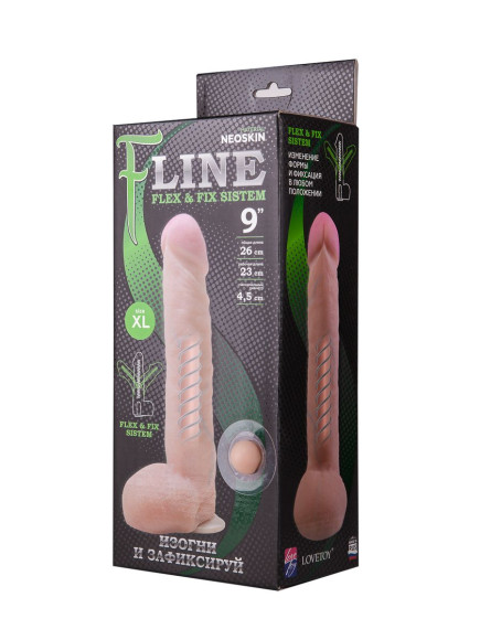 Фаллоимитатор с мошонкой на присоске F LINE - 24 см. Фаллоимитатор с мошонкой на присоске F LINE - 24 см.