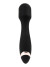 Черный силиконовый wand-вибратор - 18,5 см.