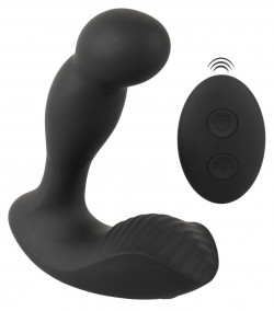 Черный вибростимулятор простаты RC Prostate Massager - 13,1 см.
