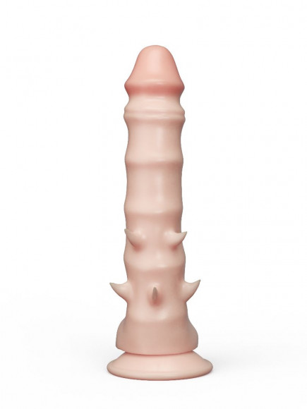 Фаллоимитатор REAL Standard с шипами - 21 см. Фаллоимитатор REAL Standard с шипами - 21 см.