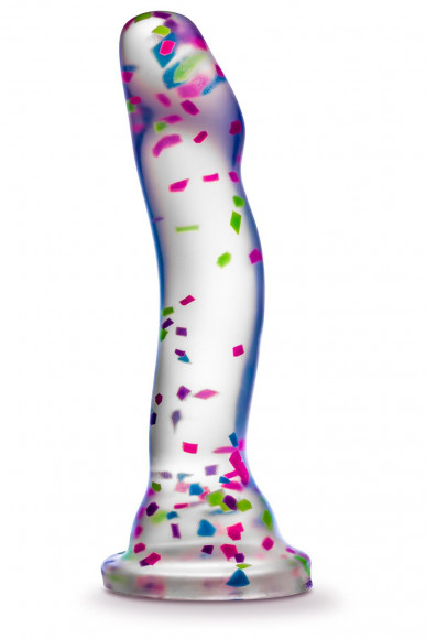 Прозрачный люминесцентный фаллоимитатор Hanky-Panky - 19 см.