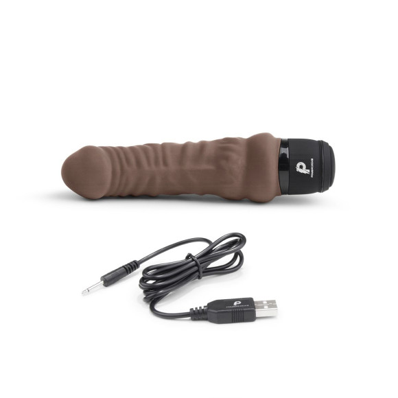 Коричневый вибратор-реалистик 6 Realistic Vibrator - 17 см. Коричневый вибратор-реалистик 6 Realistic Vibrator - 17 см.