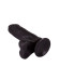 Чёрный дилдо на присоске - 19 см. Чёрный дилдо на присоске - 19 см.